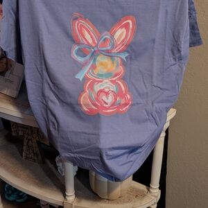 Blue Bunny Graphic Kids Shirt